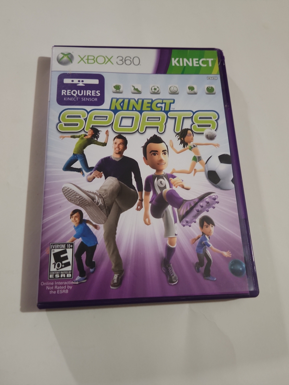 Xbox 360 Kinect Sports Game Case - Purple & White